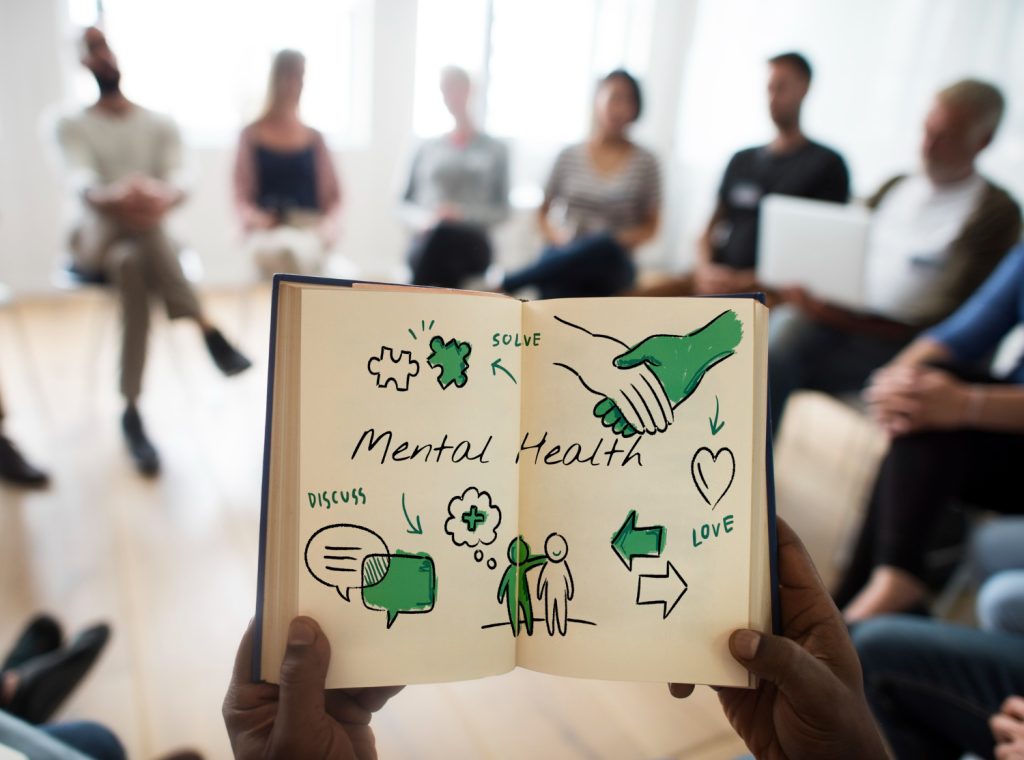 mental health care sketch diagram
